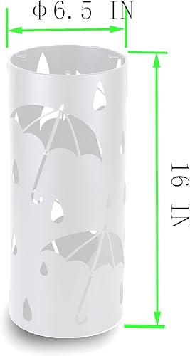 Miniatura 2 de Soporte de paraguas para entrada, soporte redondo de metal independiente, organizador de paraguas para colección de lluvia, para bastón, decoración