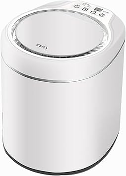 Fully Automatic Portable Washing Machine, Mini Foldable Washer and Spin Dryer, Ultrasonic Turbine Wash, for Apartments, Dormitories, Camping, RV, Blue Light Color Bianco