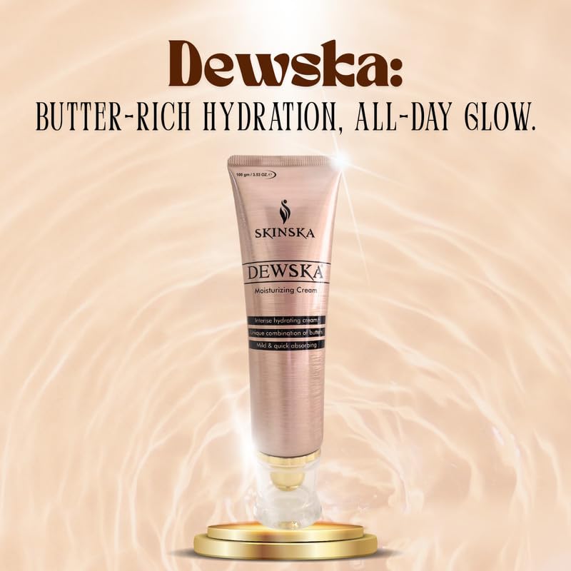 Dewska Moisturising Cream with Cocoa Butter, Shea Butter, Aloe Vera & Vitamin E, Daily Nourishing Face Cream for Soft & Smooth Skin Non-Greasy Moisturiser for Men & Women- 3.38 fl oz - Image 7