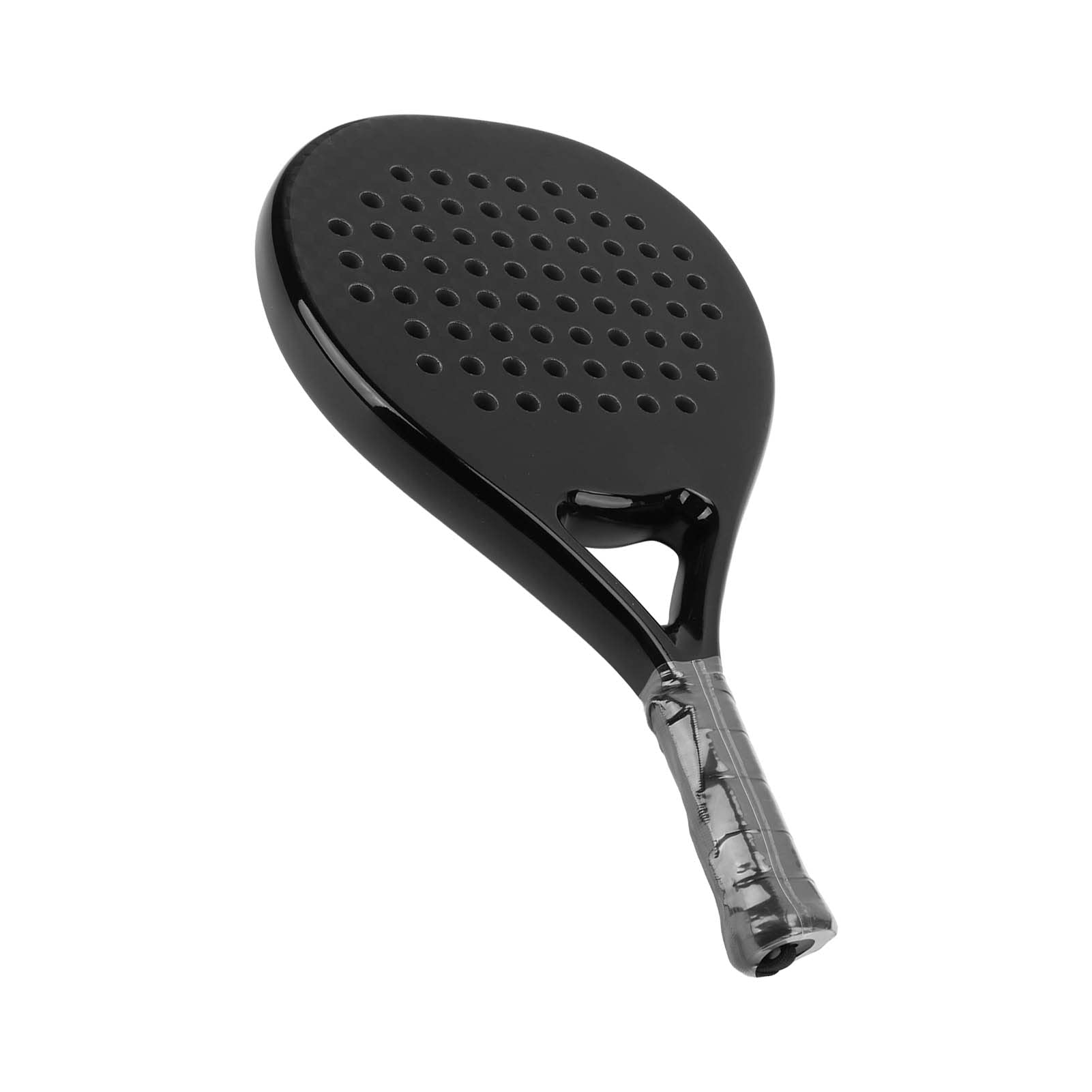 Full Carbon Fibre Beach Tennis Paddel mit Eva -Schaumkern für Hochleistungsschläge und Komfortable Kontrolle für Beachtennis -Enthusiasten Schwarz