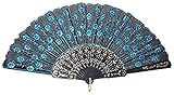 Longitud de las arrugas del ventilador de plumas: 24cm, despliegue de longitud: 43 cm