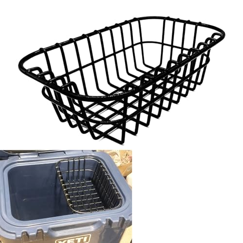 Cooler Basket Compatible with YETI Roadie 24&32, Dry Goods Wire Cooler Rack Storage Will Keep Smaller Items Dry and Stay Goods High for Roadie 24 Ice Chest Good to Hold Fruit, Utensils, etc