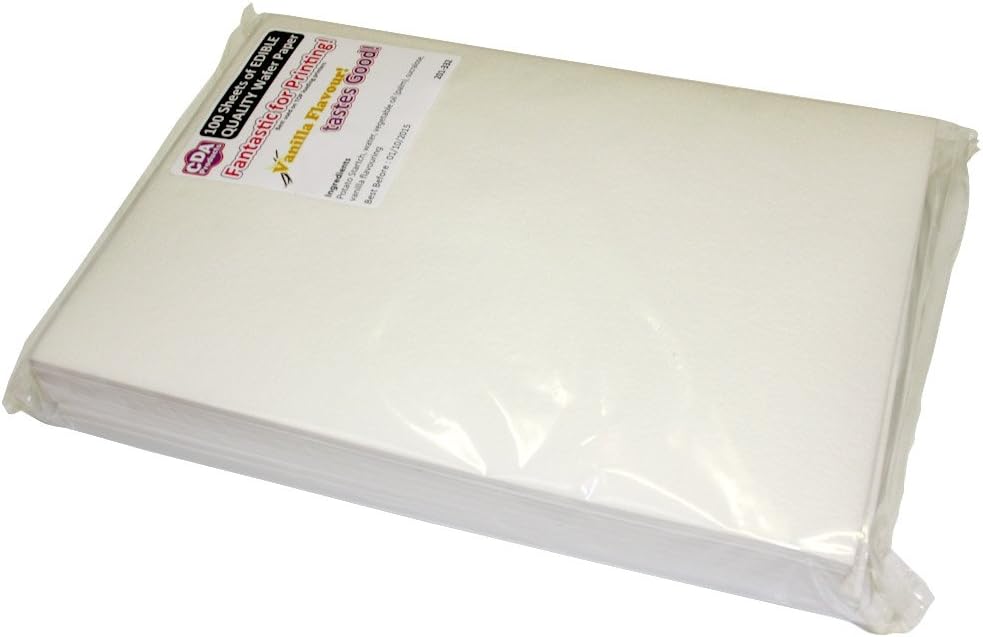 Edible A4 Wafer Paper - Mild Sweet Vanilla Flavour