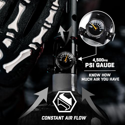 HK Army Aerolite HPA Paintball Tank Air System 48ci/4500psi, grey - Image 6