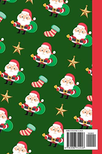 Dear Santa - Letters to Santa: Christmas Diary and Sketchbook with Spot for Wish List - Holiday Activity for Kids - Green & Red Patterned Cover - Journal Notebook (6 x 9 inches) image 4