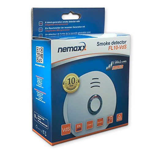 Nemaxx FL10-VdS 5x - Rilevatore di fumo e