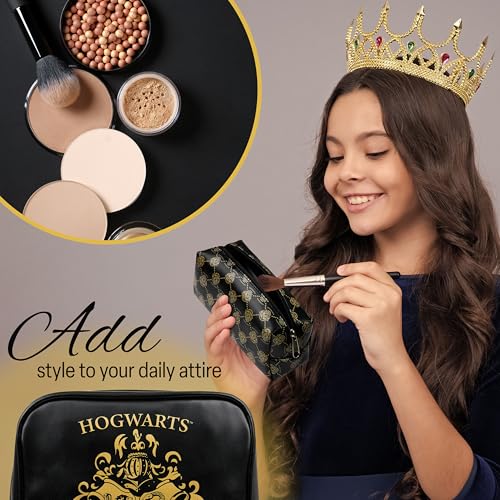 Harry Potter Toiletry Bags for Women Teenagers Girls, Set of 3 Zipped Wash Bag and Cosmetic Bag Holiday Essentials3