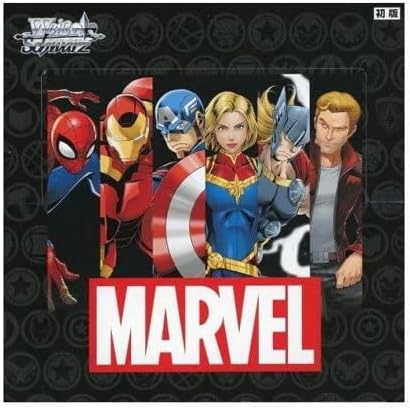 Miniatura 2 de Card Game Weiss Schwarz Caja de refuerzo japonesa 16 paquetes – 9 tarjetas por paquete Marvel