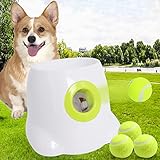 Piwerod Automatic Dog Ball Launcher 𝒇𝒐𝒓 𝑺𝒎𝒂𝒍𝒍 𝒂𝒏𝒅 𝑴𝒆𝒅𝒊𝒖𝒎 𝑫𝒐𝒈𝒔, Tennis Ball Thrower Machine for Small and Medium Dogs, Interactive Dog Toys