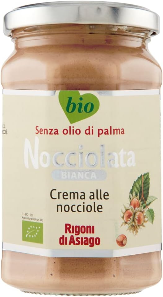 Rigoni di Asiago BIO Nocciolata Bianca White Chocolate 270g Spread The Hazelnut Hazelnut Spread Cream