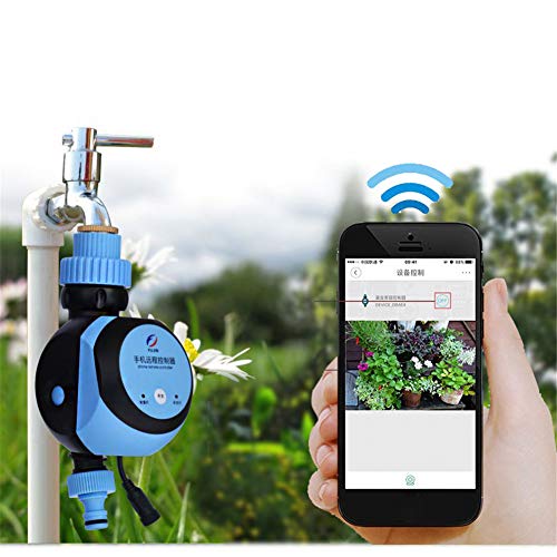 CRZJ Electronic Water Timer, Intelligent automatic electronic water timer smart phone remote control garden watering irrigation system timer