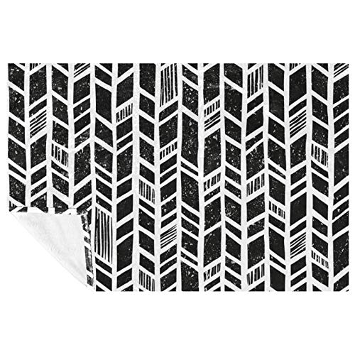 Couverture douce motif géométrique grunge jeté de lit