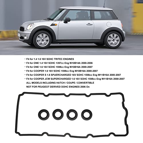 Uszczelka Pokrywy Zaworów, Zestaw Uszczelek Pokrywy Zaworów Silnika Samochodowego Premium, Mocna Uszczelka do MINI ONE EXECUTIVE COUPE CONVERTIBLE z Silnikami TRITEC,