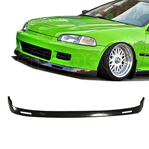[GT-Speed] Compatible Replacement for BYS Style PU Front Bumper Lip, 1992-1995 Honda Civic 2-Door Coupe & 3-Door Hatchback Only