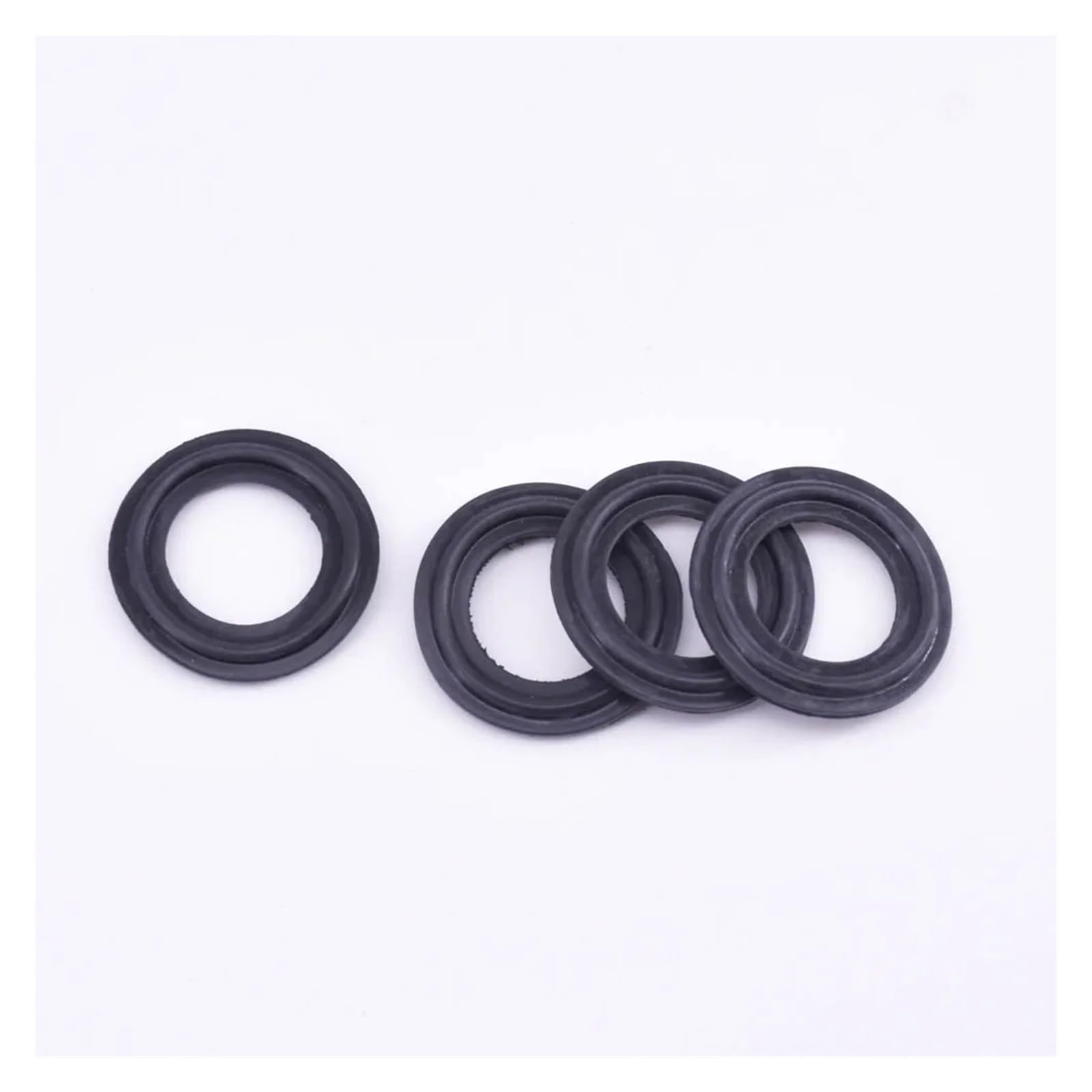 Juntas de goma de for sellado de triple abrazadera: juntas planas compatibles de 0,5" a 10" for conexiones de tuberías, 4 piezas(219x235mm)