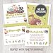 A Set of 25 Woodland Animals Baby Shower Invitations, Diaper Raffle Tickets and Baby Shower Book Request Cards with Envelopes. Gender Neutral Invites Perfect for Baby Boys and Baby Girls.
