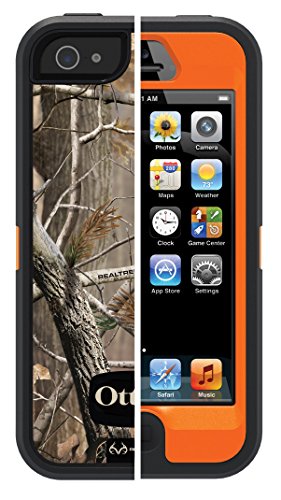 OtterBox Defender Series Case iPhone 5 (Only) w/Belt Clip and Holster AP Blazed (Orange/Realtree Camo)
