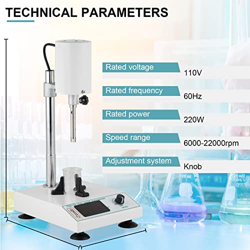 Consfly FBA-AHQ-92 High Speed Homogenizer Lab Homogenizer Emulsifier Disperser 5 thumb #1