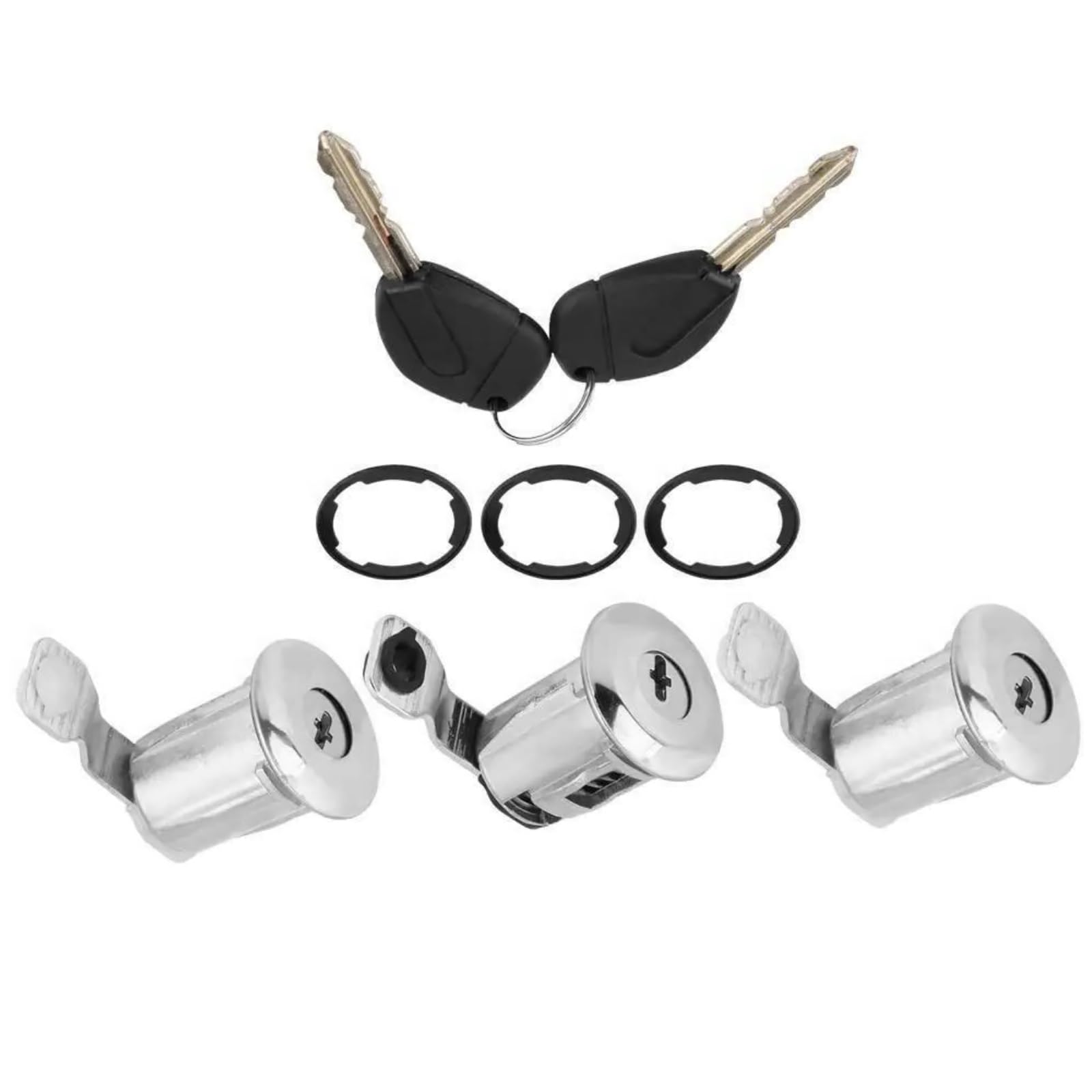 Kit Interruptor Encendido Barril De Cerradura Puerta Izquierda Derecha Compatible Con Citroen Para Berlingo 1996-2007 Para Xsara 1997-2005 9170G3 252522 Interruptor encendido bloqueo