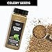 Fresh Finest Whole Celery Seeds - Vegan, Kosher, Seeds - Great for Salads, Soups, Curries, Seasoning Pickles and Vegetables -12.69oz (360g)