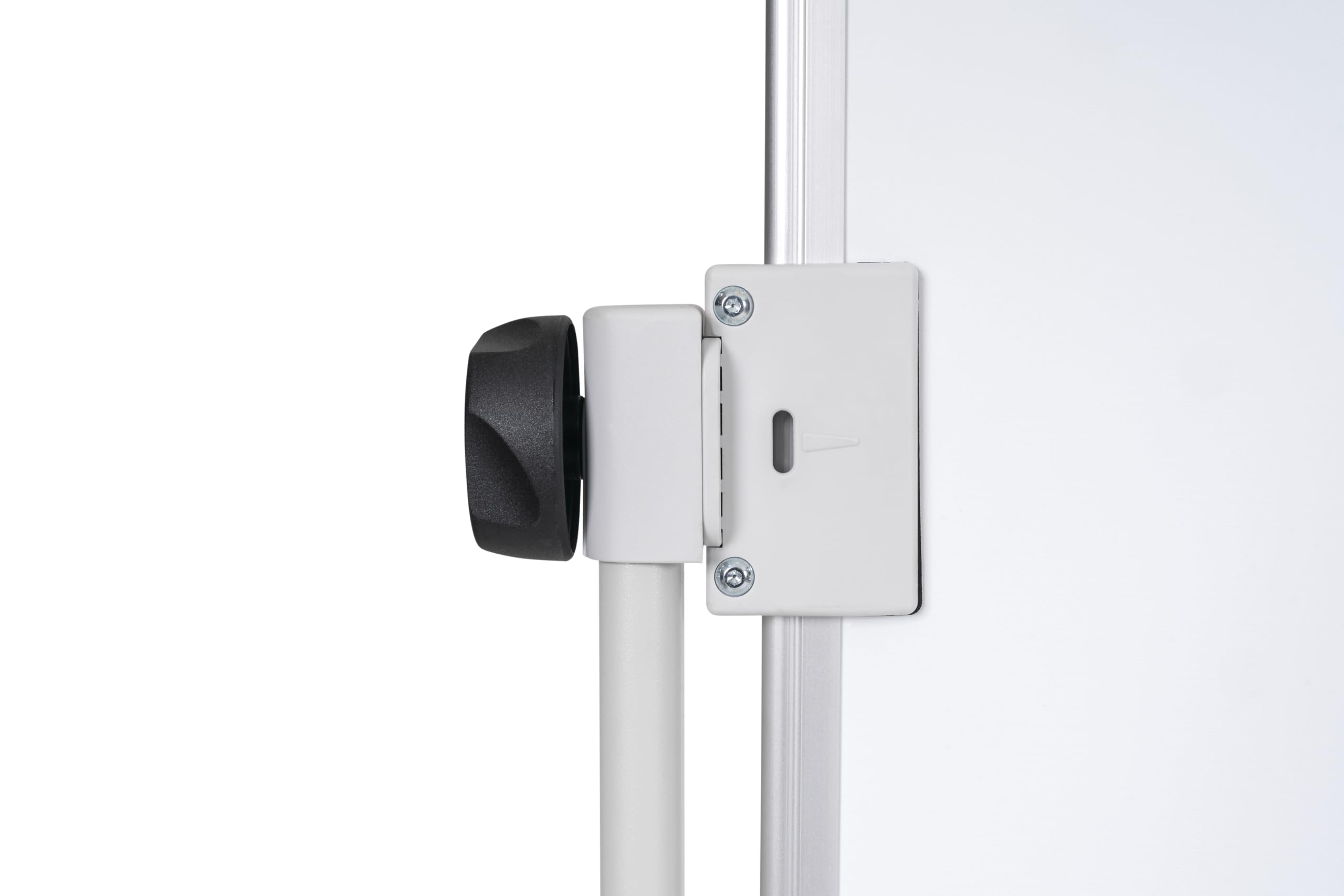 Bi-Office Pizarra Blanca Móvil,105x75cm, superficie doble cara de acero lacado, estructura de acero