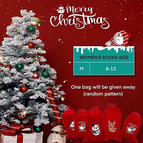 Jdq 5 Pairs Christmas Socks - Holiday Warm Soft Socks, Novelty, Colorful, Cute Crew Socks For Winter, Birthday Christmas Gift Girl Women- M (Novelty Series) #TOP2
