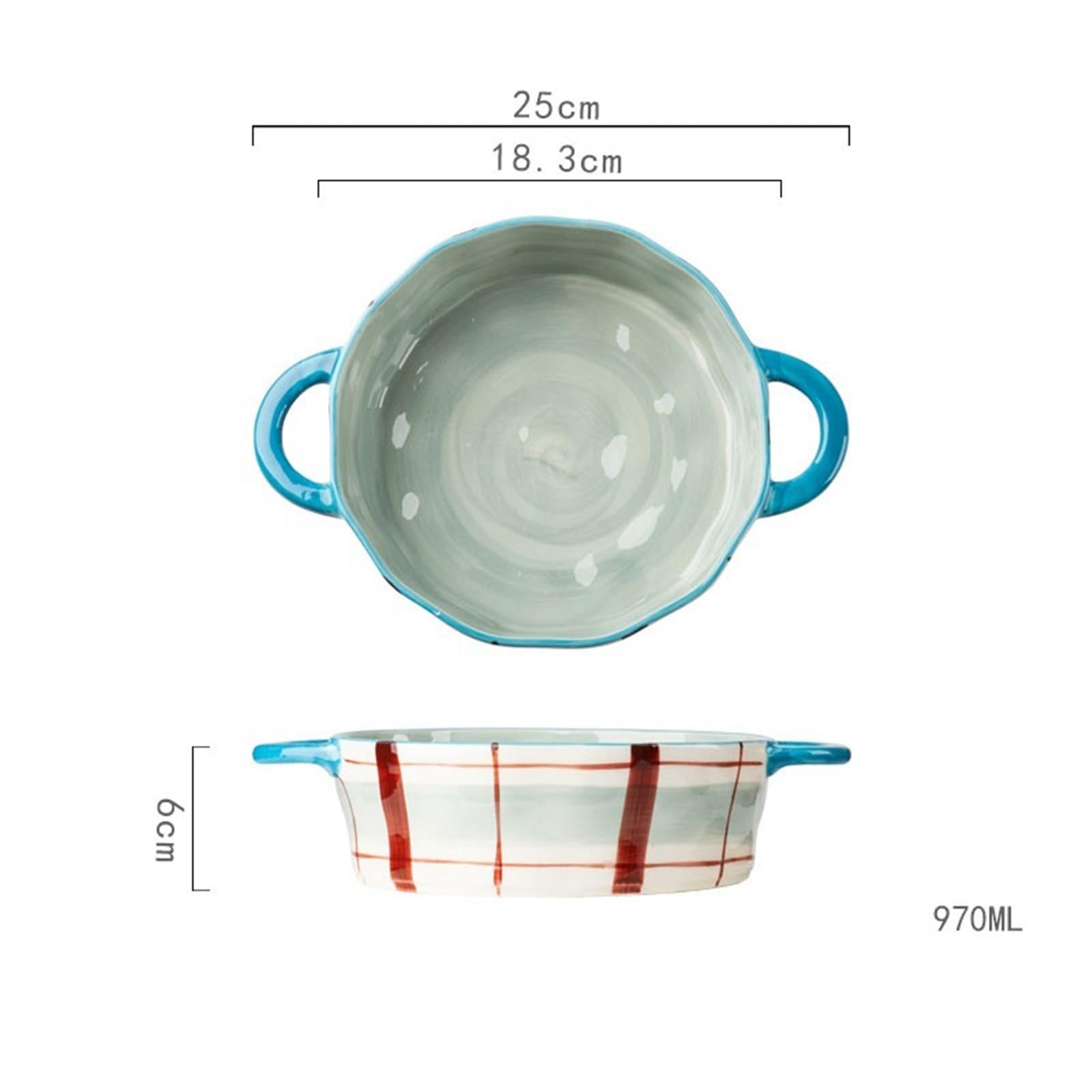 Zastawa stołowa,Pieczenie Naczynia do zapiekania na zapiekanki 560 ml ceramiczne naczynie do pieczenia o dużej pojemności pieczenie w domu miska do ryżu miska sałatkowa talerz zupy naczynie do zapieka
