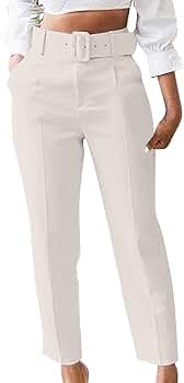 YOKE　HIGH WAIST BELTED PANTS 51OUGRe-4eL._AC_SY350_QL65_.jpg