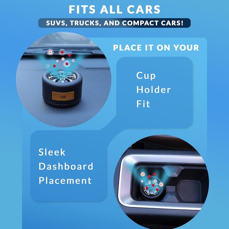 Image of NEODRIFT 'NeoWheel' (Set of 1) | New Car | Premium Dashboard Car Perfume Air Freshener (Long-Lasting Car Fragrance, Premium Stylish Accessory)
