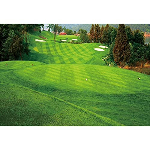 DORCEV 10x8ft Golf Course Backdrop Green Grass Vinyl