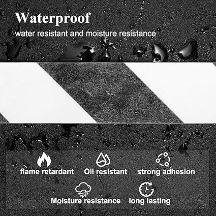 Image of JSITON Anti Slip Tape Black 50mm x 3m for Floors & Stairs (Black-1) | PET Material, Solvent Acrylic Adhesive, Waterproof, Indoor & Outdoor Use, Fall Resistant