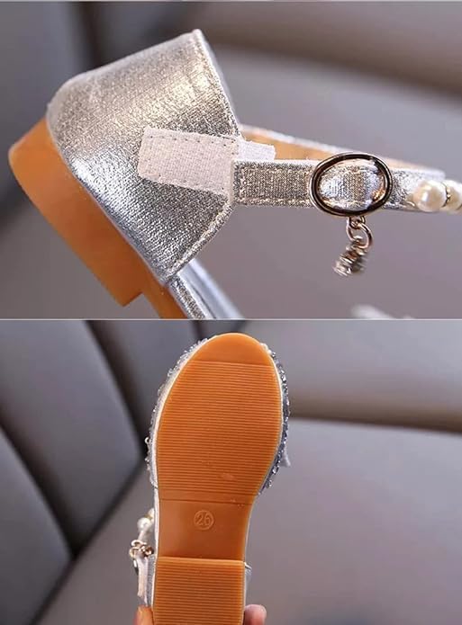 Girls Butterfly Dress Flats | Mary Jane Ballerinas with Rhinestones and Sequin4