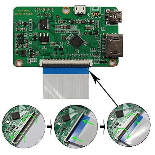 Image of VSDISPLAY 5.5'' 1440x2560 LCD Screen LS055R1SX04 with MIPI Controller Board | Fit for AR /VR /HMD /3D Printing 5.5'' Replacement Display Panel