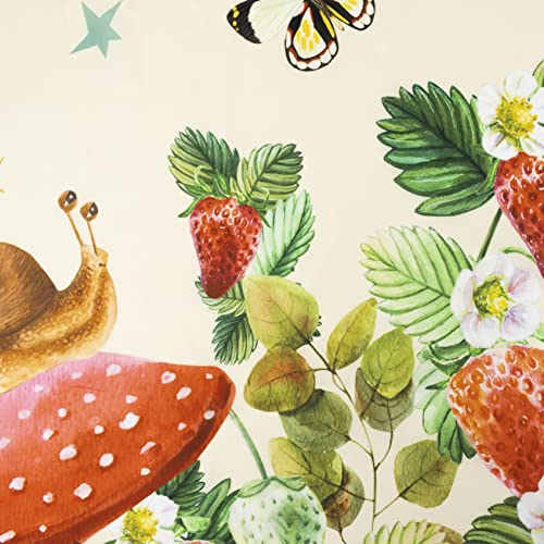 Meunear Mushroom Strawberry Shower Curtain Frog Floral Butterfly Shower Curtains Botanical Plant Flowers Boho Moon Funny Animal Cottagecore Aesthetic Bathroom Decor Fabric Durable 12 Hooks 72X72Inches #TOP4