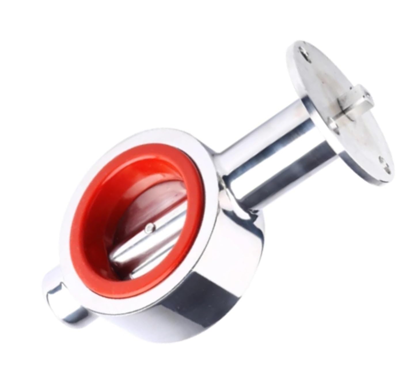 10in DN250 Stainless Steel 304 Sanitary Valve with Silicone Sealing - Manual Control for Food & Beverage Applications