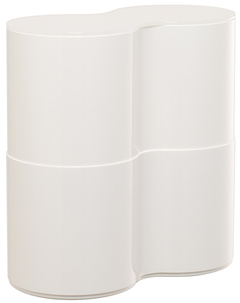 ISETO Toilet Storage, White, Approx. W 9.8 x D 5.0 x H 9.8 inches (25 x 12.9 x 24.9 cm)