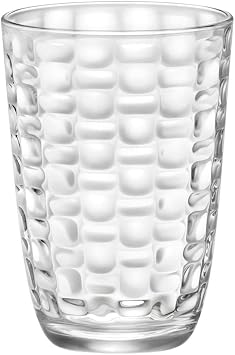 Bormioli Rocco Set of 6 tall glasses 39 cl glass mat