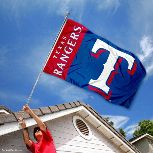 Texas Rangers Flag 3x5 Banner by WinCraft - Used condition - Image 2