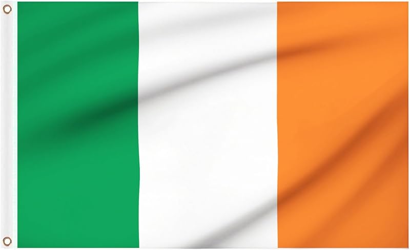 Irische Flagge, 150 x 90 cm, große Irland-Flaggen mit Messingösen, für Fußball-Sportveranstaltungen, St. Patrick's Day, Party-Dekorationen