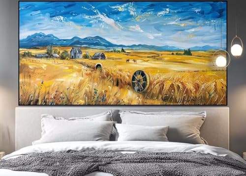 Diamond painting adulte grand format ferme XXL 300x100 cm DIY