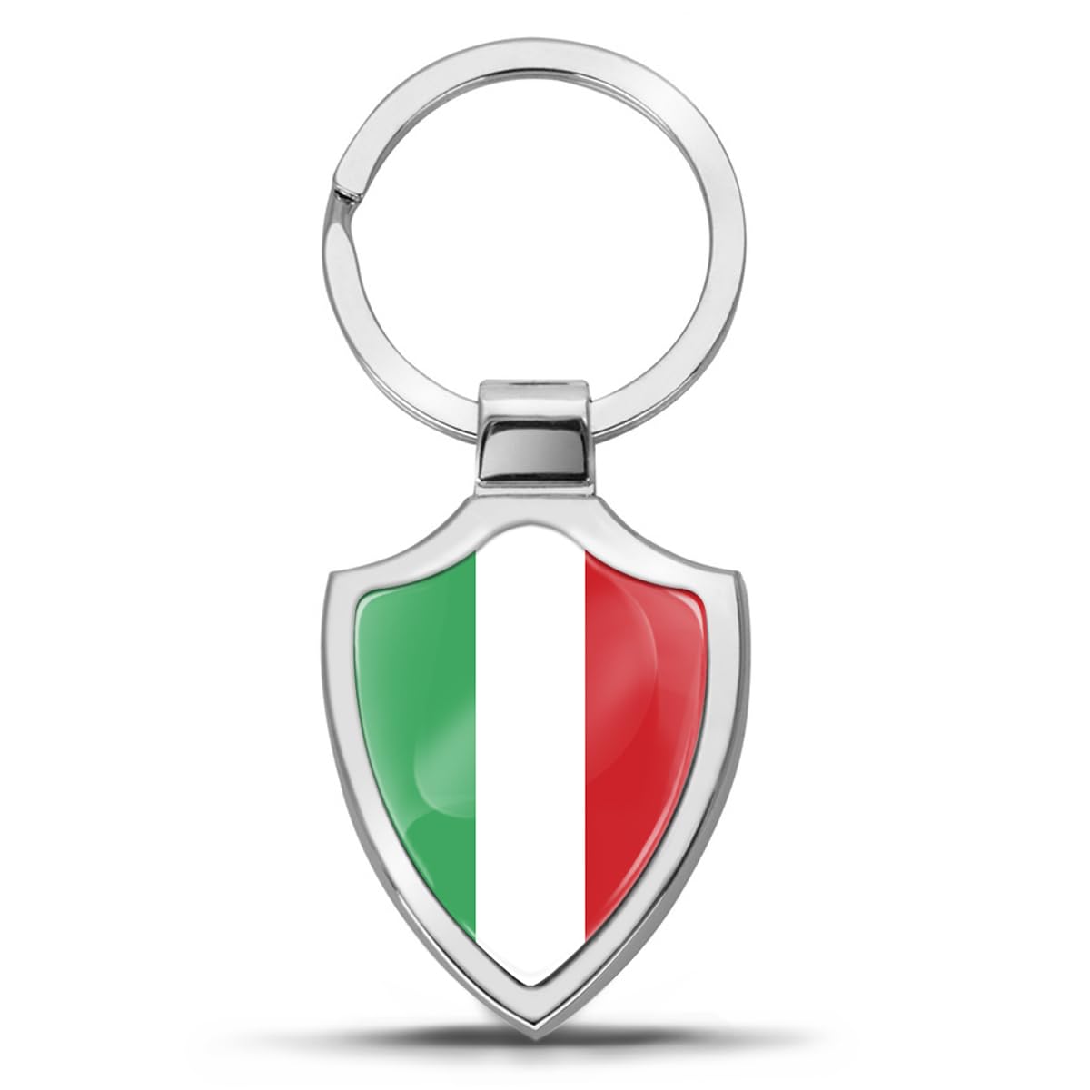 Biomar Labs 3D Metal Keyring Key Ring Accessories Men Women Keychain Gift Italy Italian Flag KK 108