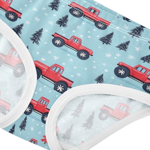 Girls Underwear Soft Cotton Christmas Monster Trucks Kids Panties in Sizes 2/3t, 4t, 5t, 6 and 84