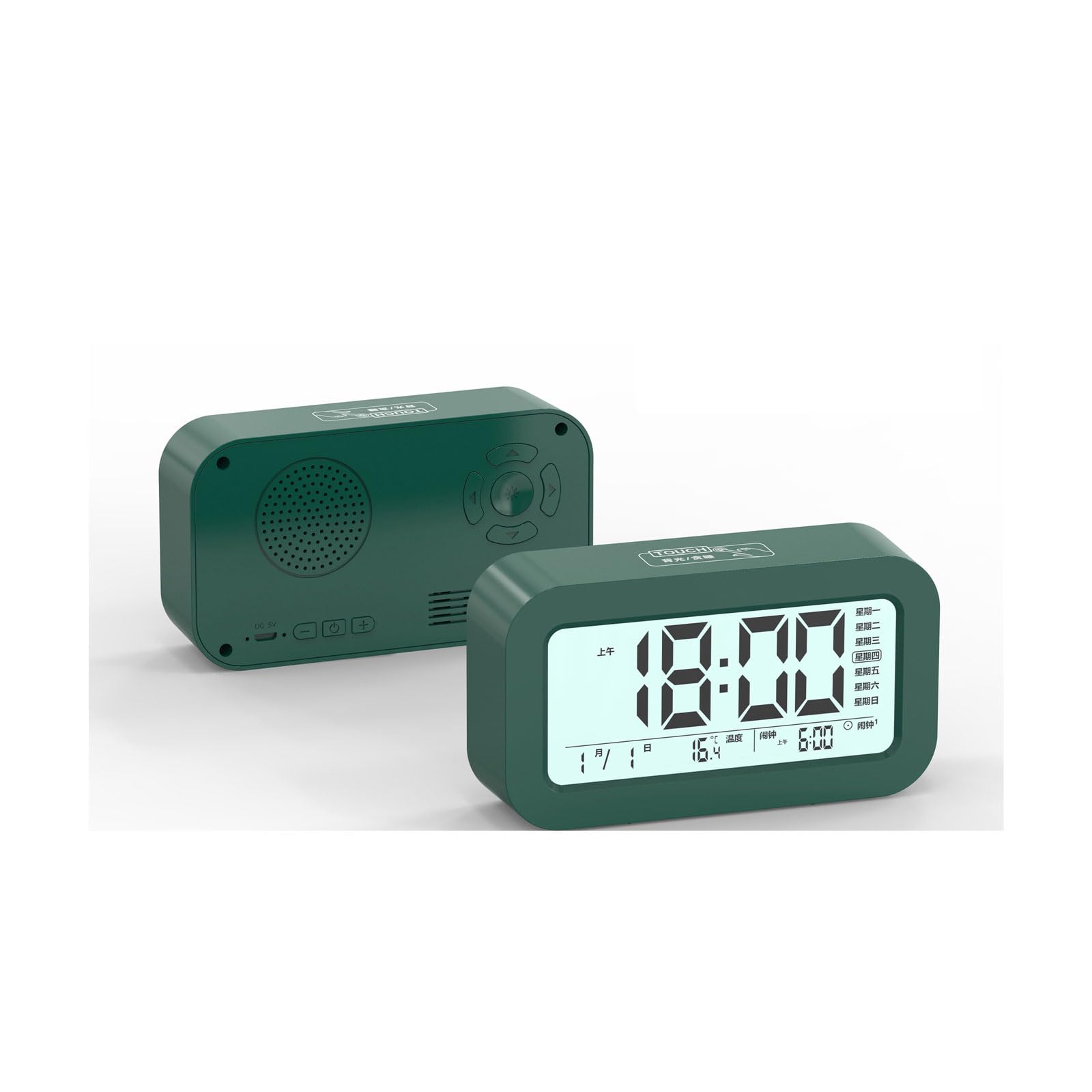 alarm clock, LED Travel Alarm Clocks Bluetooth Smart Speaker Digital Clock