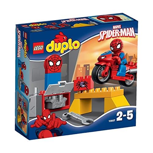 LEGO Duplo 10607 - Spider-Man, Motorrad-Werkstatt, Spielzeug