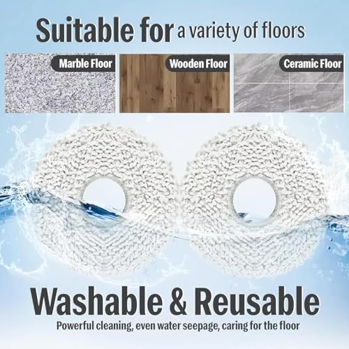 Image of Replenishment Kit, Compatible with Ecovacs Deebot N30 Pro Omni Robotic Vacuum Cleaner, Includes, Two Wet Mop,Two Spinning Side Brushes, Two Filters, 1 Cleaning Tool (ED N30Proomni NOBRISTLEKIT)