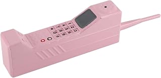 Pink Phone, Old Fashioned Retro Phone, Brick Prop Phones, Iron Vintage Fake Phones for Home Decoration Party Photography Props