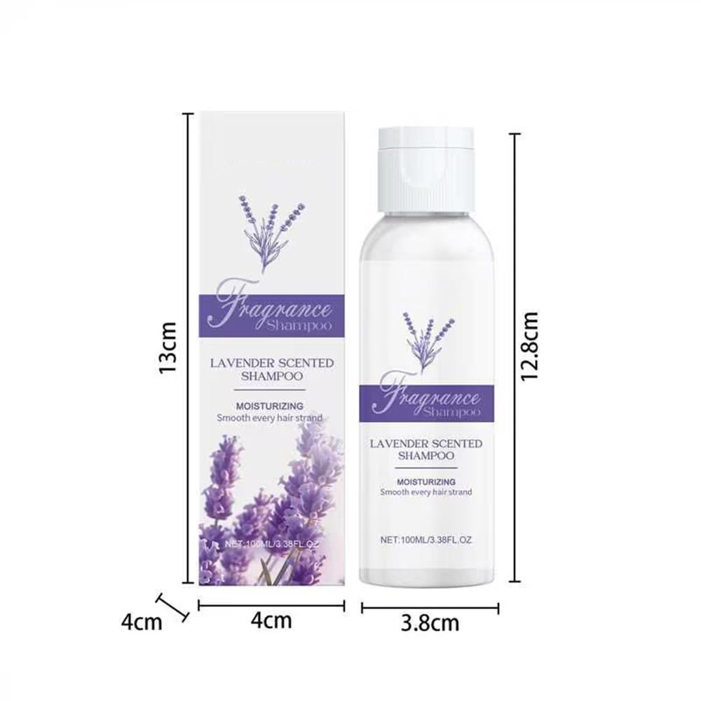 Shampoo nutriente for capelli alla fragranza di lavanda, detergente detergente delicato non irritante for ciocche luminose idratate e setose