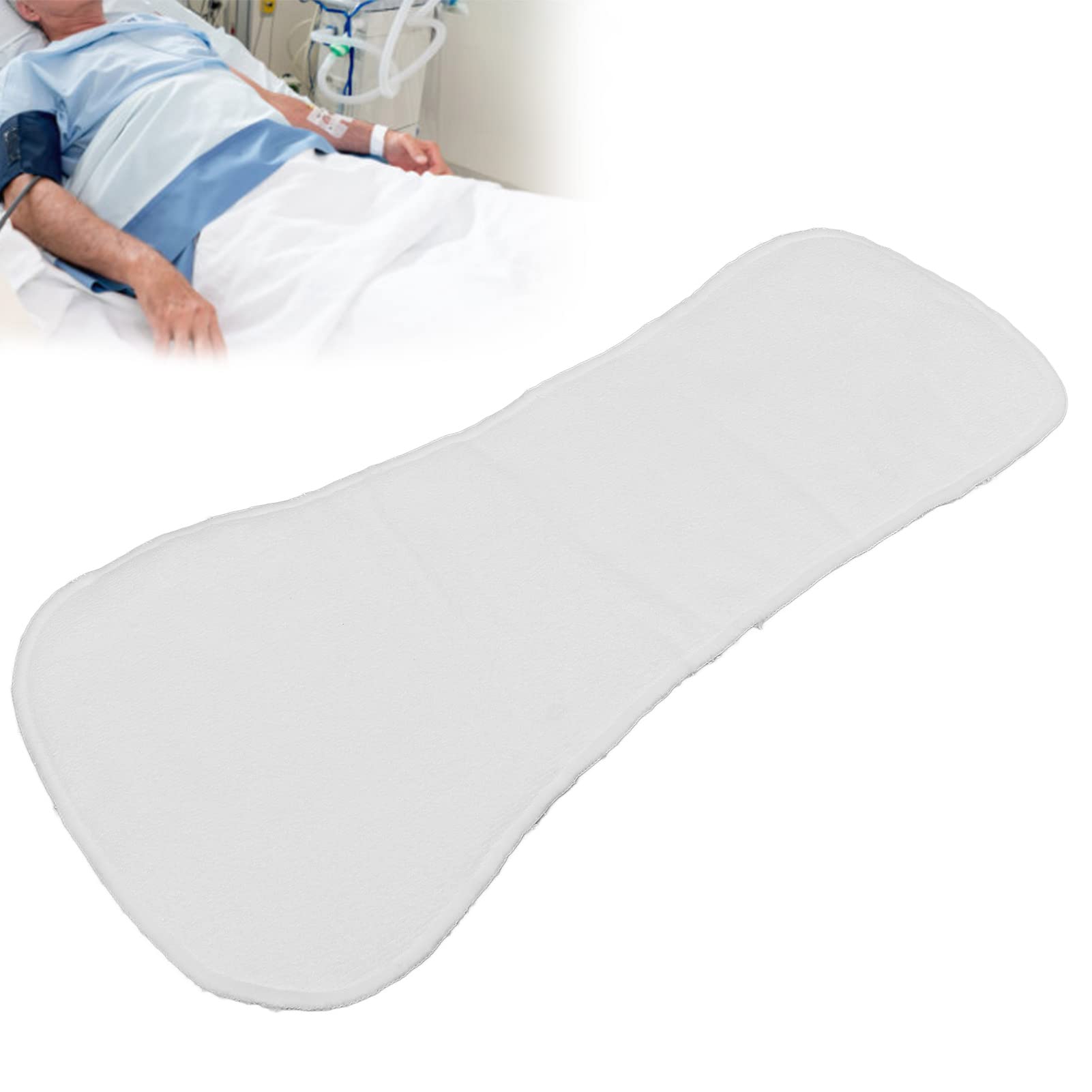 Doublure en Tissu pour Couches, Insert de Couche pour Adultes, Couche Urinaire pour Personnes âgées, Lavable, Réutilisable, Hautement Absorbante, pour Incontinence Adulte (longueur de 23,62 Pouces)