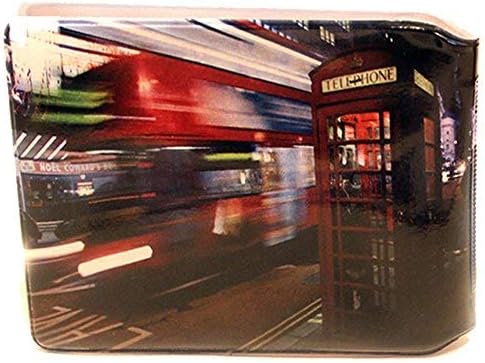 Bus Telephone Slim line Bus Pass Wallet Credit Travel Rail Ticket Card Holder for Oyster Business ID Card (4X Wallets)