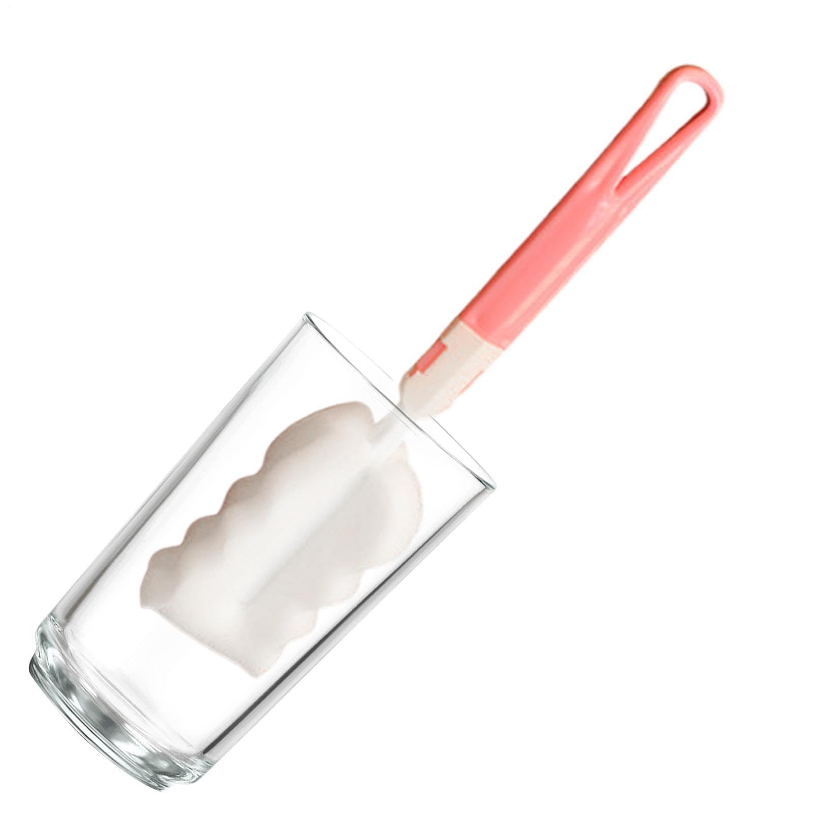 Muiltvoe Soft Sponge Foam Bottle Brushes, Dishwashing Foam Cleaning Brushes, Long Handle Adjustable Cup For Vacuum Bottle Mugs And Feeding Bottles